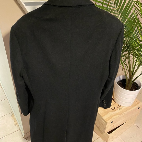 Barney’s Co-Op 100% Cashmere Long Overcoat Black - Picture 6 of 6
